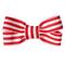 Gwen Studios Red & White Stripe Grosgrain Bows, 2ct.